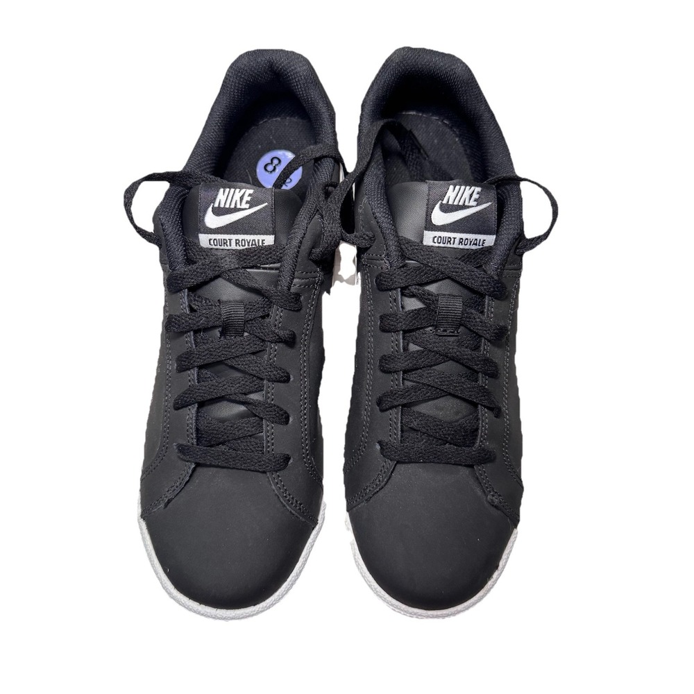 Nike‎ Women's 8.5 Court Royale Black/White Casual Tennis Shoes (749867-010) New